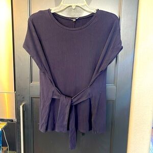 🌹🌹🌹Express Tie Waist Tee Navy Blue Sz. M